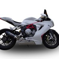 GPR exhaust compatible with  Mv Agusta F3 675 2017-2020, GP Evo4 Poppy, Homologated legal slip-on exhaust including removable db killer, link pipe and catalyst 