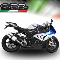 GPR exhaust compatible with  Bmw S 1000 RR -M  2015-2016, Albus Ceramic, Homologated legal slip-on exhaust including removable db killer and link pipe 