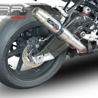 GPR exhaust compatible with  Bmw S 1000 RR -M  2015-2016, Deeptone Inox, Homologated legal slip-on exhaust including removable db killer and link pipe 