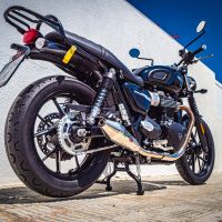 GPR exhaust compatible with  Triumph Street Twin 900 2015-2019, Vintacone, Dual Homologated legal slip-on exhaust including removable db killers and link pipes 