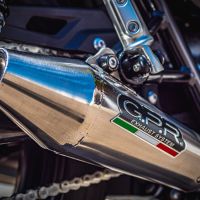 GPR exhaust compatible with  Triumph Street Twin 900 2015-2019, Vintacone, Dual Homologated legal slip-on exhaust including removable db killers and link pipes 