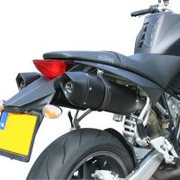 GPR exhaust compatible with  Ktm Superduke 990 - R ( LC8) 2004-2012, Furore Nero, Dual Homologated legal slip-on exhaust including removable db killers, link pipes and catalysts 