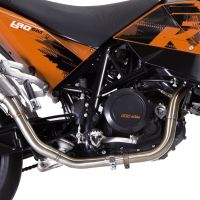 GPR exhaust compatible with  Ktm Supermoto 690 2007-2009, Powercone Evo, Homologated legal full system exhaust, including removable db killer 