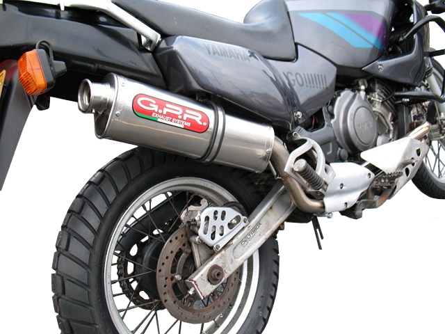 GPR exhaust compatible with  Yamaha Xtz 750 Supertenere 1989-1997, Trioval, Homologated legal slip-on exhaust including removable db killer and link pipe 