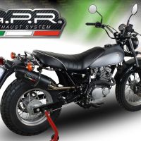 GPR exhaust compatible with  Suzuki Rv 200 Van Van 2016-2017, Furore Nero, Homologated legal slip-on exhaust including removable db killer, link pipe and catalyst 