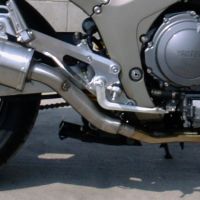 GPR exhaust compatible with  Yamaha Tdm 900 2002-2014, Furore Nero, Dual Homologated legal slip-on exhaust including removable db killers and link pipes 