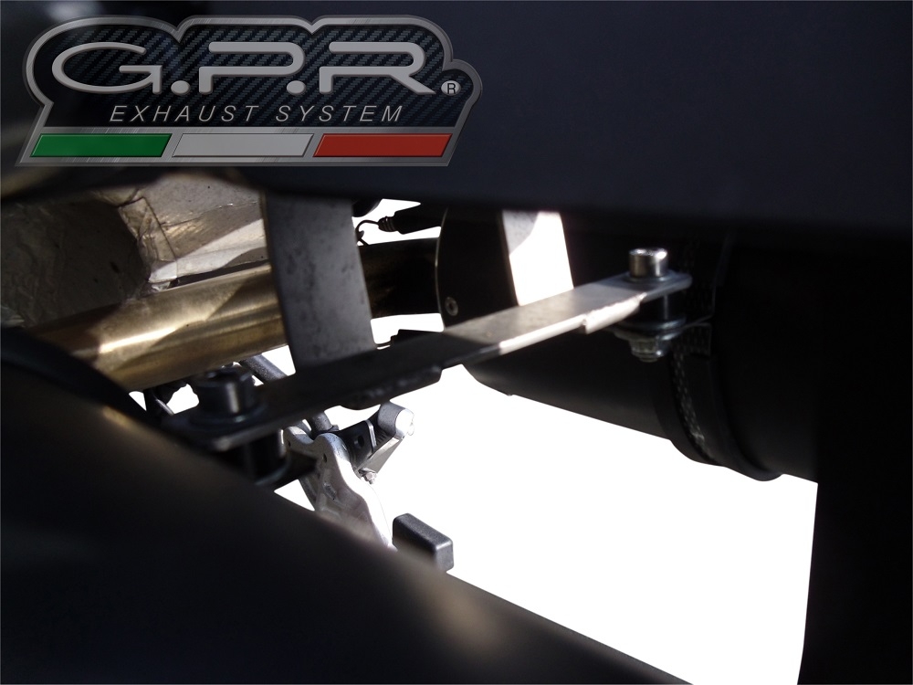 GPR exhaust compatible with  Yamaha Xt 660 Z Teneré 2008-2016, Satinox , Dual Homologated legal slip-on exhaust including removable db killers and link pipes 