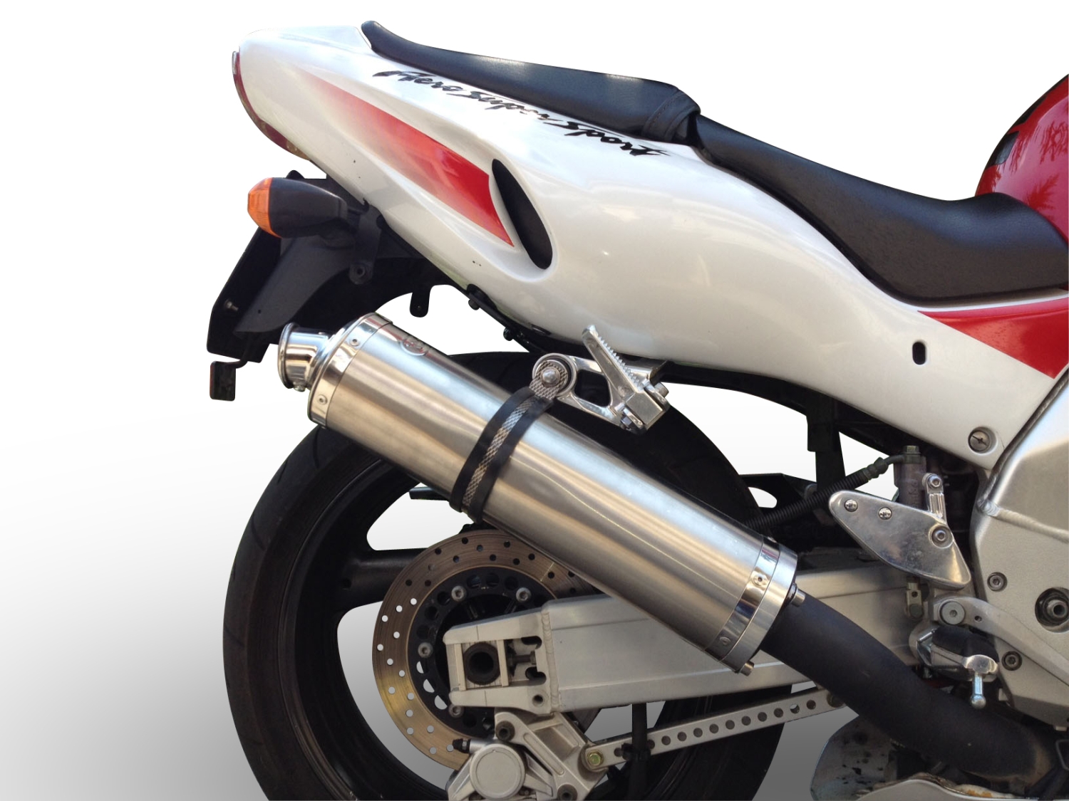 GPR exhaust compatible with  Yamaha YZF 1000 R Thunderace 1996-2003, Inox Tondo, Homologated legal bolt-on silencer including removable db killer 