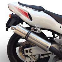 GPR exhaust compatible with  Yamaha YZF 1000 R Thunderace 1996-2003, Inox Tondo, Homologated legal bolt-on silencer including removable db killer 