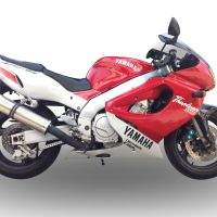 GPR exhaust compatible with  Yamaha YZF 1000 R Thunderace 1996-2003, Inox Tondo, Homologated legal bolt-on silencer including removable db killer 