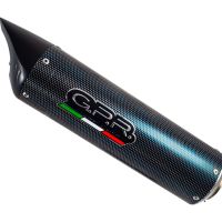 GPR exhaust compatible with  Benelli Tre K 1130 2006-2016, Tiburon Poppy, Homologated legal slip-on exhaust including removable db killer and link pipe 