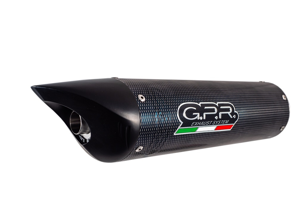 GPR exhaust compatible with  Benelli Tre K 1130 2006-2016, Tiburon Poppy, Homologated legal slip-on exhaust including removable db killer and link pipe 