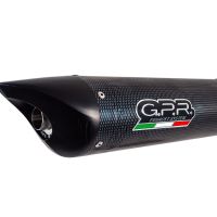 GPR exhaust compatible with  Benelli Tre K 1130 2006-2016, Tiburon Poppy, Homologated legal slip-on exhaust including removable db killer and link pipe 