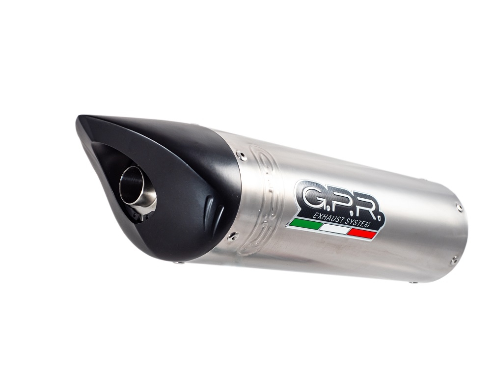 GPR exhaust compatible with  Benelli Tnt 1130 2008-2016, Tiburon Titanium, Homologated legal slip-on exhaust including removable db killer and link pipe 