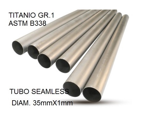 GPR exhaust compatible with  Cafè Racer Cafè Racer 1-, Tubo titanio seamless D. 35mm X 1mm L.1000mm,  