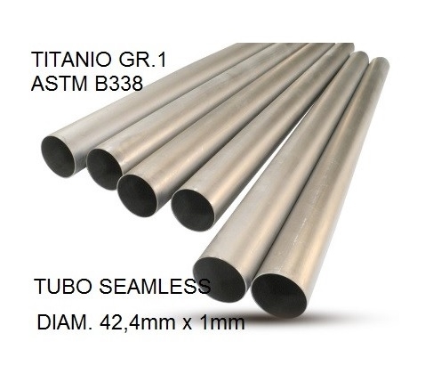 GPR exhaust compatible with  Cafè Racer Cafè Racer 1-, Tubo titanio seamless D. 42,4mm X 1mm L.1000mm,  