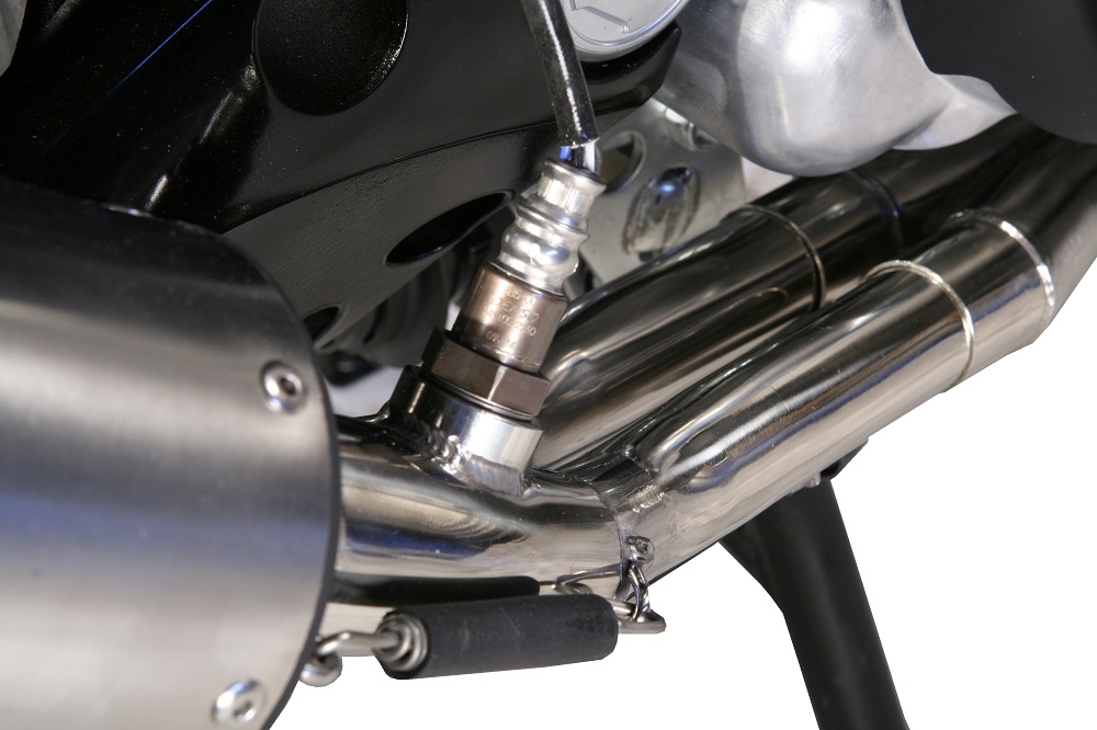 GPR exhaust compatible with  Yamaha T-Max 500 2001-2011, Gpe Ann. titanium, Homologated legal full system exhaust, including removable db killer and catalyst 