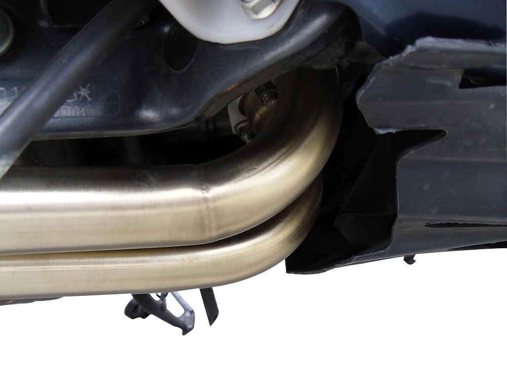 GPR exhaust compatible with  Yamaha T-Max 500 2001-2011, Gpe Ann. titanium, Homologated legal full system exhaust, including removable db killer and catalyst 