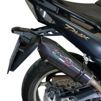 GPR exhaust compatible with  Yamaha T-Max 500 2001-2011, Gpe Ann. Poppy, Homologated legal full system exhaust, including removable db killer 