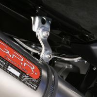 GPR exhaust compatible with  Yamaha T-Max 500 2001-2011, Furore Nero, Homologated legal full system exhaust, including removable db killer and catalyst 