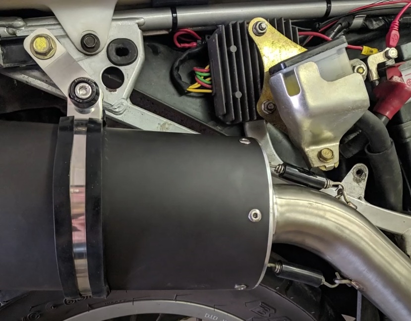 GPR exhaust compatible with  Honda Transalp Xl 600 V 1996-1999, Ghisa , Homologated legal slip-on exhaust including removable db killer and link pipe 