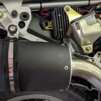 GPR exhaust compatible with  Honda Transalp Xl 600 V 1996-1999, Ghisa , Homologated legal slip-on exhaust including removable db killer and link pipe 