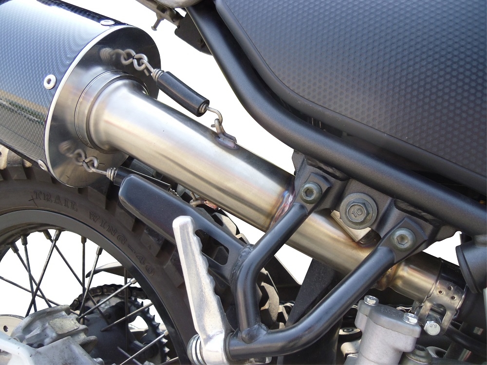 GPR exhaust compatible with  Yamaha Tricker 250 2005-2008, Albus Ceramic, Homologated legal slip-on exhaust including removable db killer and link pipe 