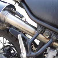 GPR exhaust compatible with  Yamaha Tricker 250 2005-2008, Albus Ceramic, Homologated legal slip-on exhaust including removable db killer and link pipe 