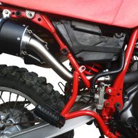 GPR exhaust compatible with  Yamaha Tt 600 1983-1997, Trioval, Homologated legal slip-on exhaust including removable db killer and link pipe 