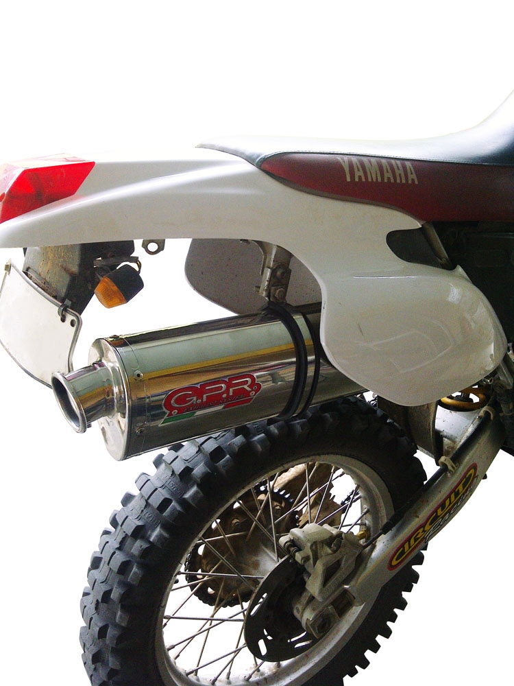 GPR exhaust compatible with  Yamaha Tt 600 R - Tt 600 E 1998-2004, Trioval, Homologated legal slip-on exhaust including removable db killer and link pipe 