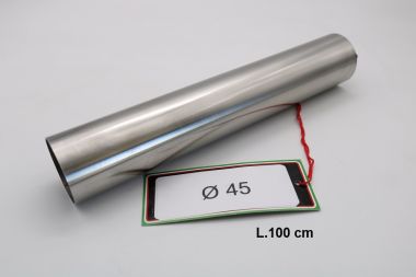 GPR exhaust compatible with  Cafè Racer Cafè Racer 1-, Tubo inox D. 45mm X 1mm L.1000mm,  