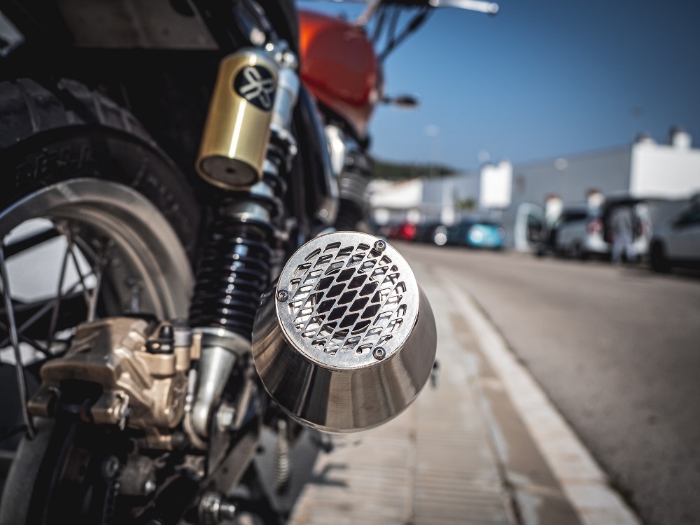 GPR exhaust compatible with  Bmw R 90 1973-1976, Ultracone Inox Cafè Racer, Universal Homologated legal silencer, including removable db killer, without link pipe  