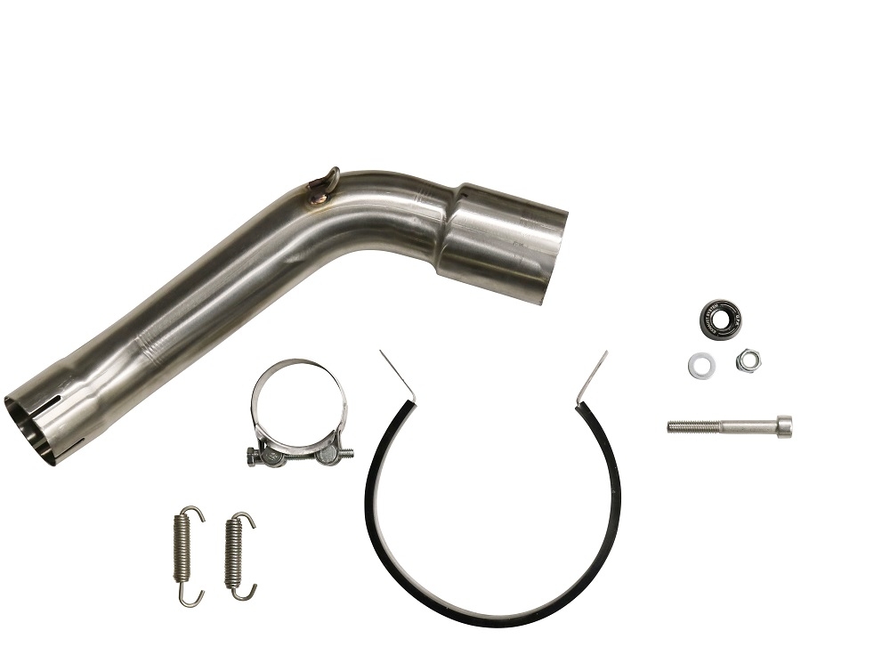 GPR exhaust compatible with  Kawasaki Versys 1000 I.E. 2019-2020, GP Evo4 Poppy, Homologated legal slip-on exhaust including removable db killer and link pipe 