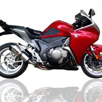 GPR exhaust compatible with  Honda Vfr 1200 F I.E. 2010-2016, Gpe Ann. titanium, Homologated legal slip-on exhaust including removable db killer and link pipe 