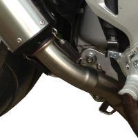 GPR exhaust compatible with  Honda Vfr 1200 F I.E. 2010-2016, M3 Inox , Homologated legal slip-on exhaust including removable db killer and link pipe 