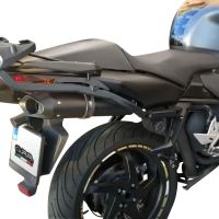 GPR exhaust compatible with  Honda Vfr 800 V-Tec 2002-2013, Furore Poppy, Dual Homologated legal slip-on exhaust including removable db killers and link pipes 