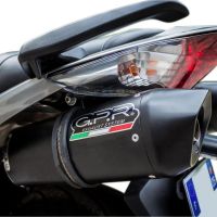 GPR exhaust compatible with  Honda Vfr 800 V-Tec 2002-2013, Furore Poppy, Dual Homologated legal slip-on exhaust including removable db killers and link pipes 