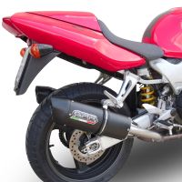 GPR exhaust compatible with  Honda Vtr 1000 F Firestorm  1997-2007, Furore Poppy, Dual Homologated legal slip-on exhaust including removable db killers and link pipes 