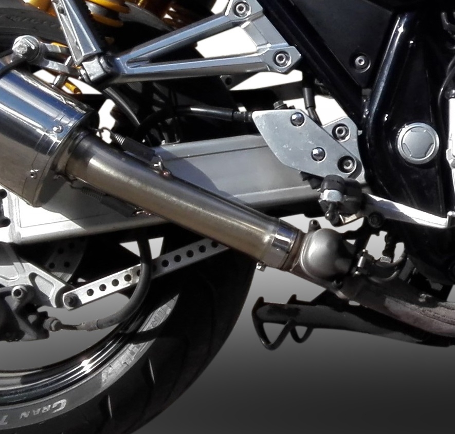 GPR exhaust compatible with  Yamaha Xjr 1300 2007-2017, Trioval, Homologated legal slip-on exhaust including removable db killer and link pipe 