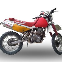 GPR exhaust compatible with  Honda Xr 600 R  1991-1999, Trioval, Homologated legal slip-on exhaust including removable db killer and link pipe 