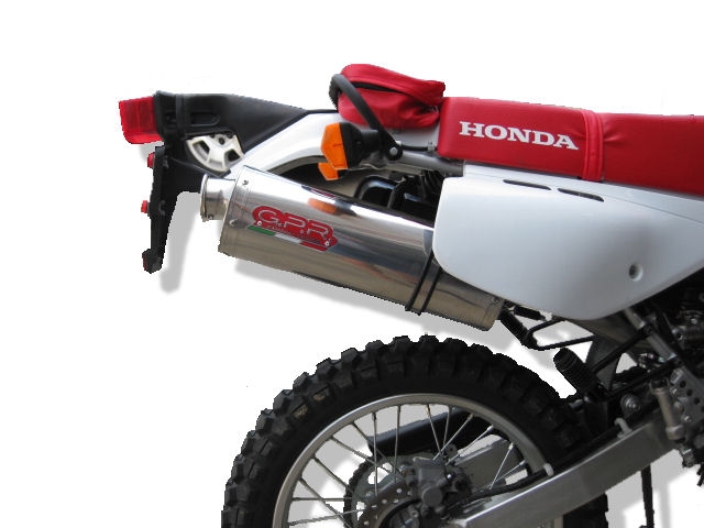 GPR exhaust compatible with  Honda Xr 600 R  1991-1999, Trioval, Homologated legal slip-on exhaust including removable db killer and link pipe 