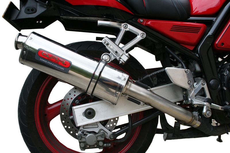 GPR exhaust compatible with  Yamaha Fzs 600 Fazer 1998-2003, Trioval, Homologated legal slip-on exhaust including removable db killer and link pipe 