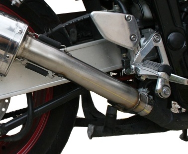 GPR exhaust compatible with  Yamaha Fzs 600 Fazer 1998-2003, Trioval, Homologated legal slip-on exhaust including removable db killer and link pipe 