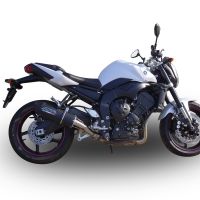 GPR exhaust compatible with  Yamaha Fz.1 - Fazer 1000  2006-2014, Furore Nero, Homologated legal slip-on exhaust including removable db killer, link pipe and catalyst 