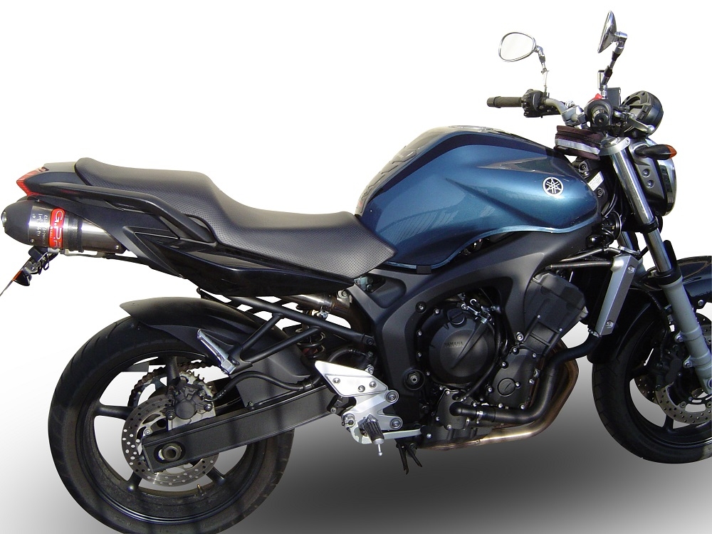 GPR exhaust compatible with  Yamaha Fz6 600-Fazer S1-S2  2004-2013, Gpe Ann. titanium, Dual Homologated legal slip-on exhaust including removable db killers and link pipes 