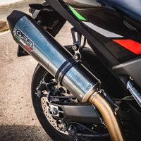 GPR exhaust compatible with  Yamaha T-Max 530 2017-2021, GP Evo4 Poppy, Homologated legal full system exhaust, including removable db killer and catalyst 