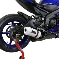 GPR exhaust compatible with  Yamaha Yzf R6 2017-2024, Albus Evo4, Homologated legal slip-on exhaust including removable db killer and link pipe 