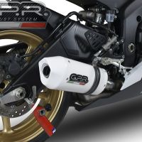 GPR exhaust compatible with  Yamaha Yzf R6 2006-2020, Albus Ceramic, Homologated legal slip-on exhaust including removable db killer and link pipe 