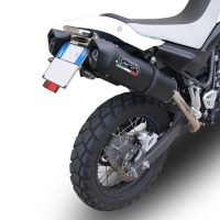 GPR exhaust compatible with  Yamaha Xt 660 X-R  2004-2014, Furore Nero, Dual Homologated legal slip-on exhaust including removable db killers, link pipes and catalysts 