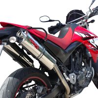 GPR exhaust compatible with  Yamaha Xt 660 X-R  2004-2014, Trioval, Dual Homologated legal slip-on exhaust including removable db killers and link pipes 